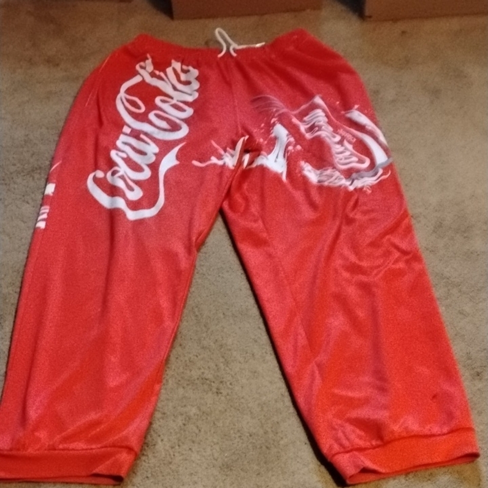 Coca Cola All over Print Red Sweatpants